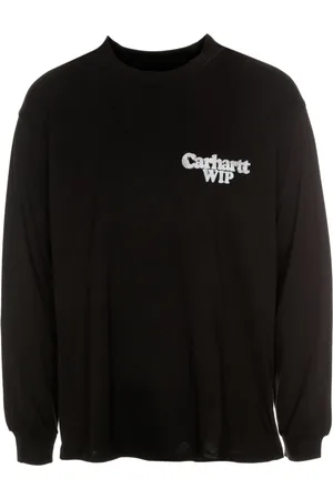 Carhartt Tops, Heren, Zwart, XL, Katoen, Chain Link Longsleeve Graphic Tee