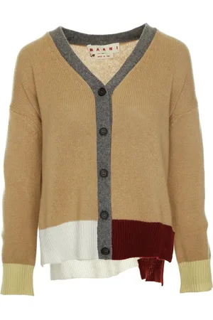 Marni Truien, Dames, , L, Colorblock Cashmere Cardigan met V-hals