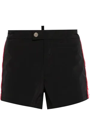 Dsquared2 Badkleding, Heren, Zwart, L, Side Logo Zwemshorts