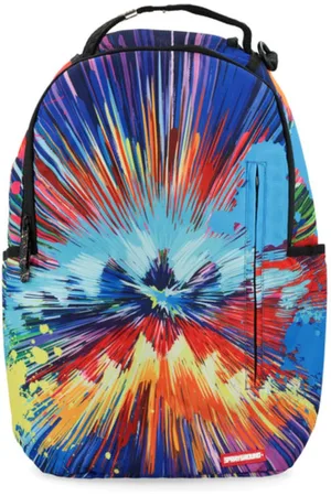 Sprayground Tassen, Heren, Veelkleurig, ONE Size, Nylon, Color Explosion Dlxsr Blauwe Rugzak