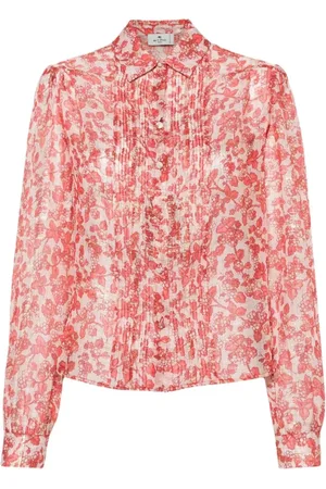 Etro Blouses & Shirts, Dames, Roze, M, Long Sleeve Shirt