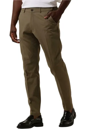 Drykorn Broeken, Heren, Groen, XL, Katoen, Olijfgroene Chino`s