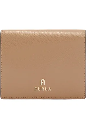 Furla Accessoires, Dames, Bruin, ONE Size, Leer, Camelia Compact Wallet S