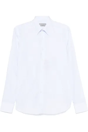 CANALI Overhemden, Heren, Blauw, 7Xl, Klassieke Blauwe Button-Up Shirt