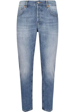 Dondup Jeans, Heren, Blauw, W32, Katoen, Slim-fit Jeans