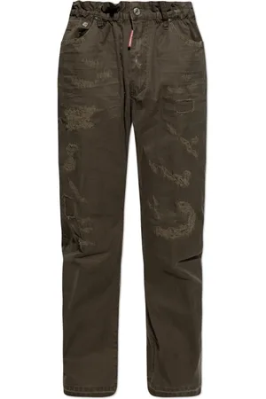 Dsquared2 Broeken, Heren, Groen, XS, Katoen, Broeken Big Brother