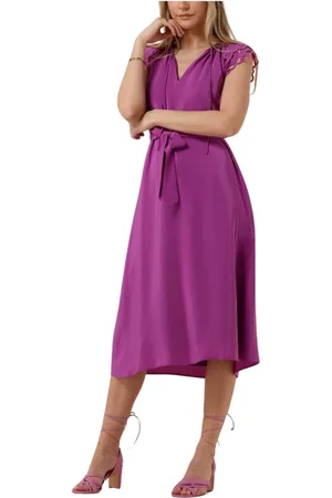 Suncoo Kleedjes, Dames, Paars, L, Polyester, Celest Jurk