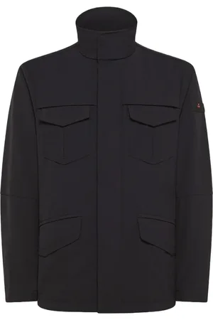 Peuterey Jassen, Heren, Blauw, M, Polyester, Blauwe Field Jacket Urban Stijl