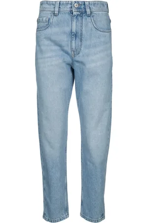 Brunello Cucinelli Jeans, Dames, Blauw, S, Denim, Klassieke Denim Jeans voor Mannen