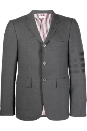 Thom Browne Jassen, Heren, Grijs, M, Verfijnde Blazer