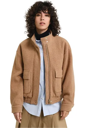 GANT Jassen, Dames, , S, Wol, Wollen Harrington Jas