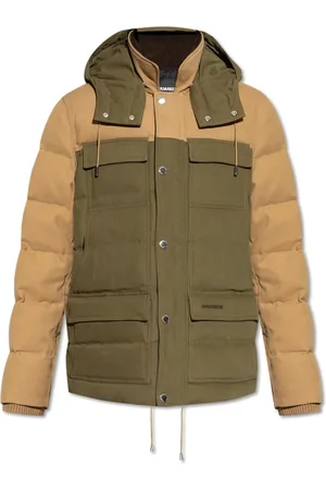 Dsquared2 Jassen, Heren, Groen, M, Katoen, Jacket met Zakken