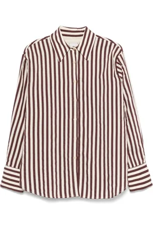 ALYSI Blouses & Shirts, Dames, Rood, M, Bordeaux Overhemden met Franse Manchetten
