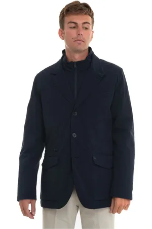 FAY Jassen, Heren, Blauw, M, Polyester, Field Jacket