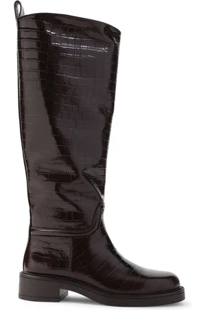 Stuart Weitzman Schoenen, Dames, Bruin, 40 EU, Leer, Celia Riding Boots