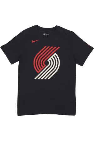 Nike Tops, Heren, Zwart, XL, Katoen, Portland Trail Blazers City Edition Tee