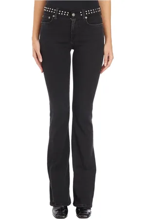 Dondup Jeans, Dames, Zwart, W28, Studded New Lola Pants