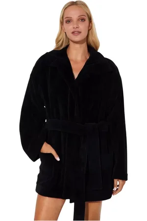 Dsquared2 Nachtkleding & Lounge, Dames, Zwart, S, Katoen, Logo Badjas