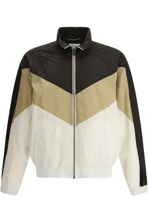 Saint Laurent Jassen, Heren, Veelkleurig, M, Sportieve Colorblock Jas