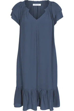 Co`Couture Kleedjes, Dames, Blauw, XL, Sunrise Crop Jurk