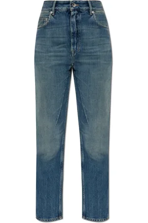 Rick Owens Jeans, Dames, Blauw, W26, Katoen, Jeans met logo
