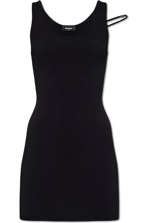 Dsquared2 Kleedjes, Dames, Zwart, S, Nylon, Korte Jurk