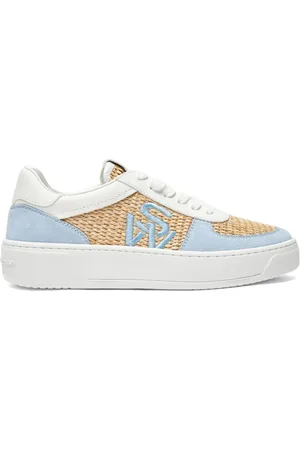 Stuart Weitzman Schoenen, Dames, Veelkleurig, 37 EU, Suède, SW Courtside Logo Sneaker