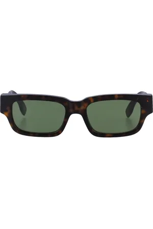 Retrosuperfuture Accessoires, unisex, Groen, ONE Size, Stijlvolle Roma Zonnebril voor jou