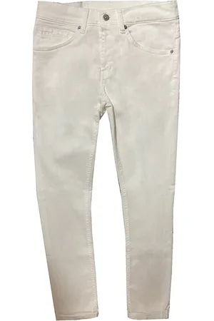 Dondup Jeans, Heren, Wit, W35, Katoen, Slim-Fit Stretch Jeans