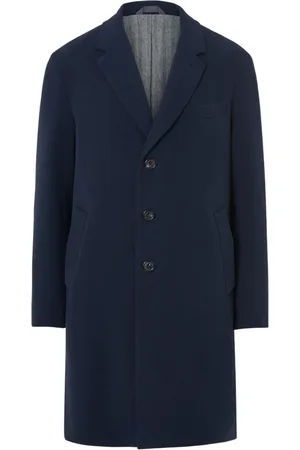 Circolo Mantels, Heren, Blauw, 3Xl, Wol, Buttoned Marine Coat