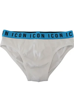 Dsquared2 Ondergoed, Heren, Wit, M, Katoen, Elegante Witte Katoenen Stretch Slips