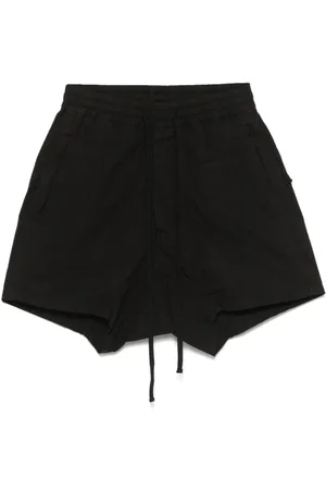THOM KROM Korte broeken, Heren, Zwart, L, Zwarte Shorts met Koord en Zakken