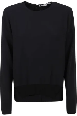 Stella McCartney Blouses & Shirts, Dames, Zwart, L, Wol, Zwarte Topjes, Bloesjes en Chemises
