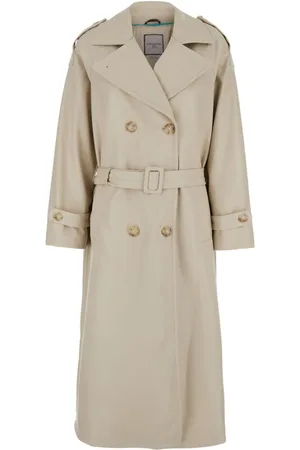 Urban Code Mantels, Dames, , S, Double-Breasted Trenchcoat in Tech-stof