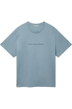 Stella McCartney Tops, Dames, Blauw, S, Iconic T-Shirt