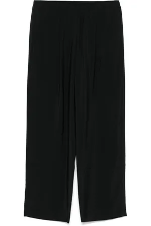 ALYSI Broeken, Dames, Zwart, S, Zwarte broek met elastische tailleband