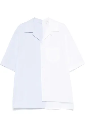 Lanvin Overhemden, Heren, Blauw, L, Katoen, Tweekleurig overhemd