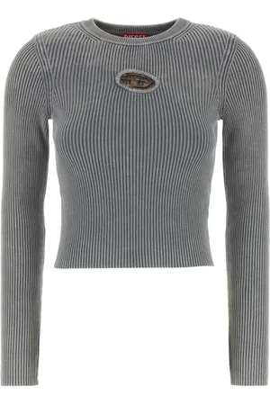 Diesel Tops, Dames, Grijs, S, Katoen, Valary-R T-Shirt