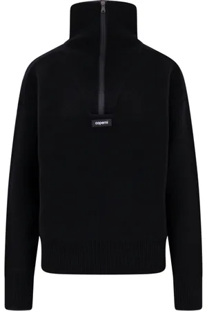 COPERNI Truien, Dames, Zwart, XS, Wol, Half-Zip Boxy Sweater