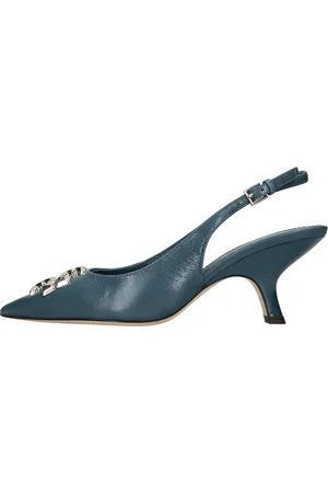Tory Burch Schoenen, Dames, Blauw, 39 EU, Met hak blauw