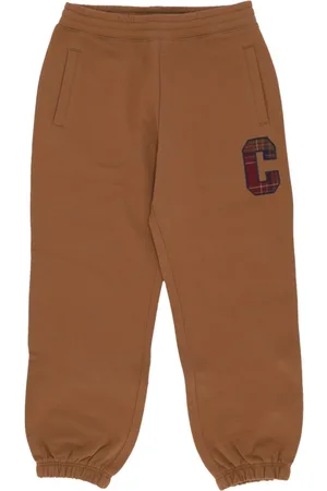 Carhartt Broeken, Heren, Bruin, M, Katoen, Bruine Fleece Trainingsbroek