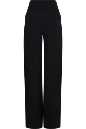 Norma Kamali Broeken, Dames, Zwart, L, Polyester, Stijlvolle Jurk