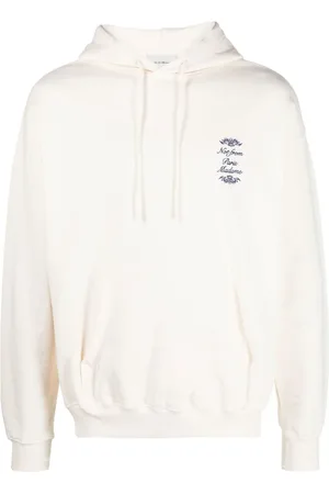 Drôle de Monsieur Sweatshirts & Hoodies, Heren, , S, Katoen, Ornament Hoodie Cream