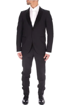 Emporio Armani Pakken, Heren, Zwart, M, Single Breasted Suit