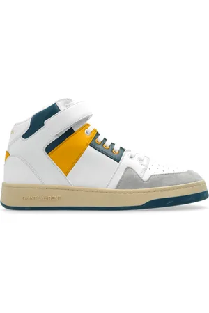 Saint Laurent Schoenen, Heren, Wit, 42 1/2 EU, Leer, Hoge sneakers