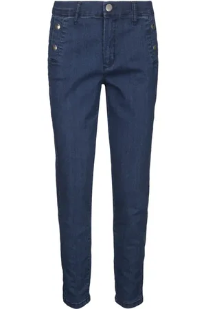 2-Biz Jeans, Dames, Blauw, L, Katoen, Kaxy Skinny Jeans