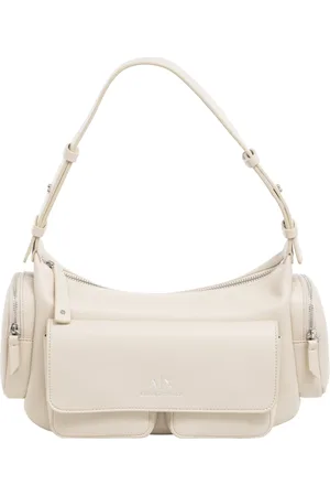 Armani Exchange Tassen, Dames, , ONE Size, Polyester, Stijlvolle Hobo Tas met Ritssluiting