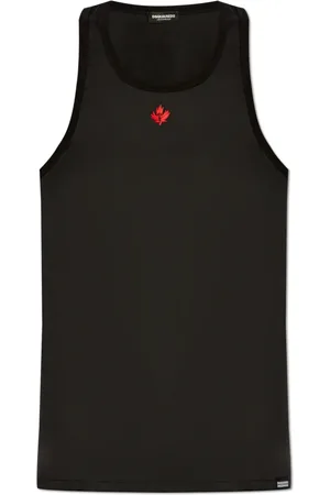 Dsquared2 Tops, Heren, Zwart, M, Katoen, Top uit de Underwear Collectie