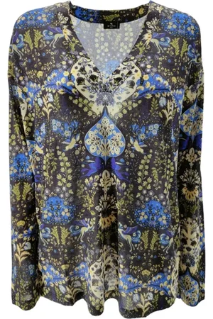 Etro Tops, Dames, Zwart, S, Top met lange mouwen