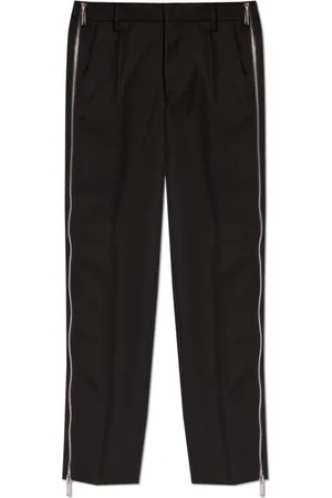 Dsquared2 Broeken, Dames, Zwart, XS, Wol, Geplooide Broek